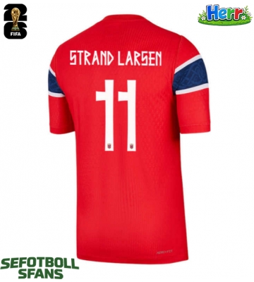 Norge Jorgen Strand Larsen #11 Hemmatröja VM 2026 Kortärmad